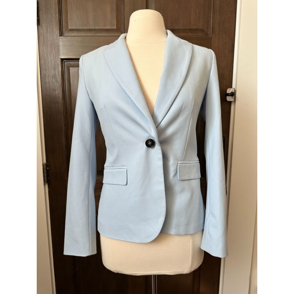 Zara Baby Blue Blazer Size 4